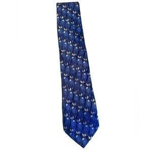Ermenegildo Zegna Silk Tie - Blue and Tan